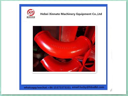 R275x90D Cast Concrete Pump Elbow Single Wall Twin Wall 20# Concrete Pump Pipe Bend
