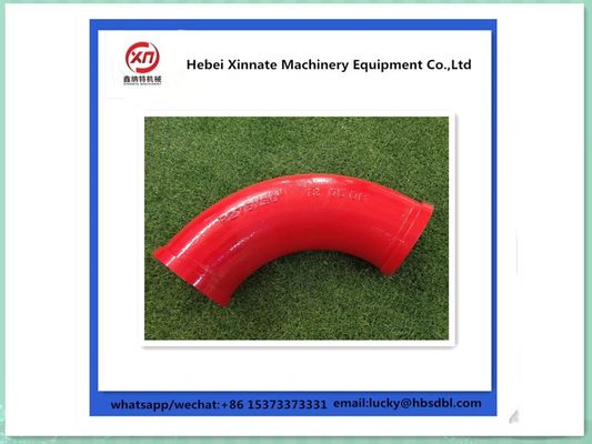 R275x90D Cast Concrete Pump Elbow Single Wall Twin Wall 20# Concrete Pump Pipe Bend