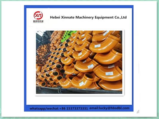 R275x90D Cast Concrete Pump Elbow Single Wall Twin Wall 20# Concrete Pump Pipe Bend